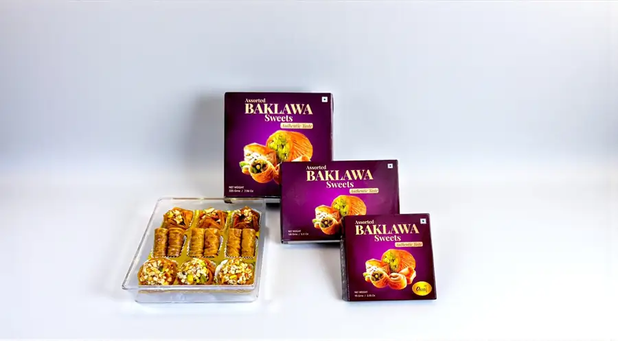 Kunafa and dessert assortment