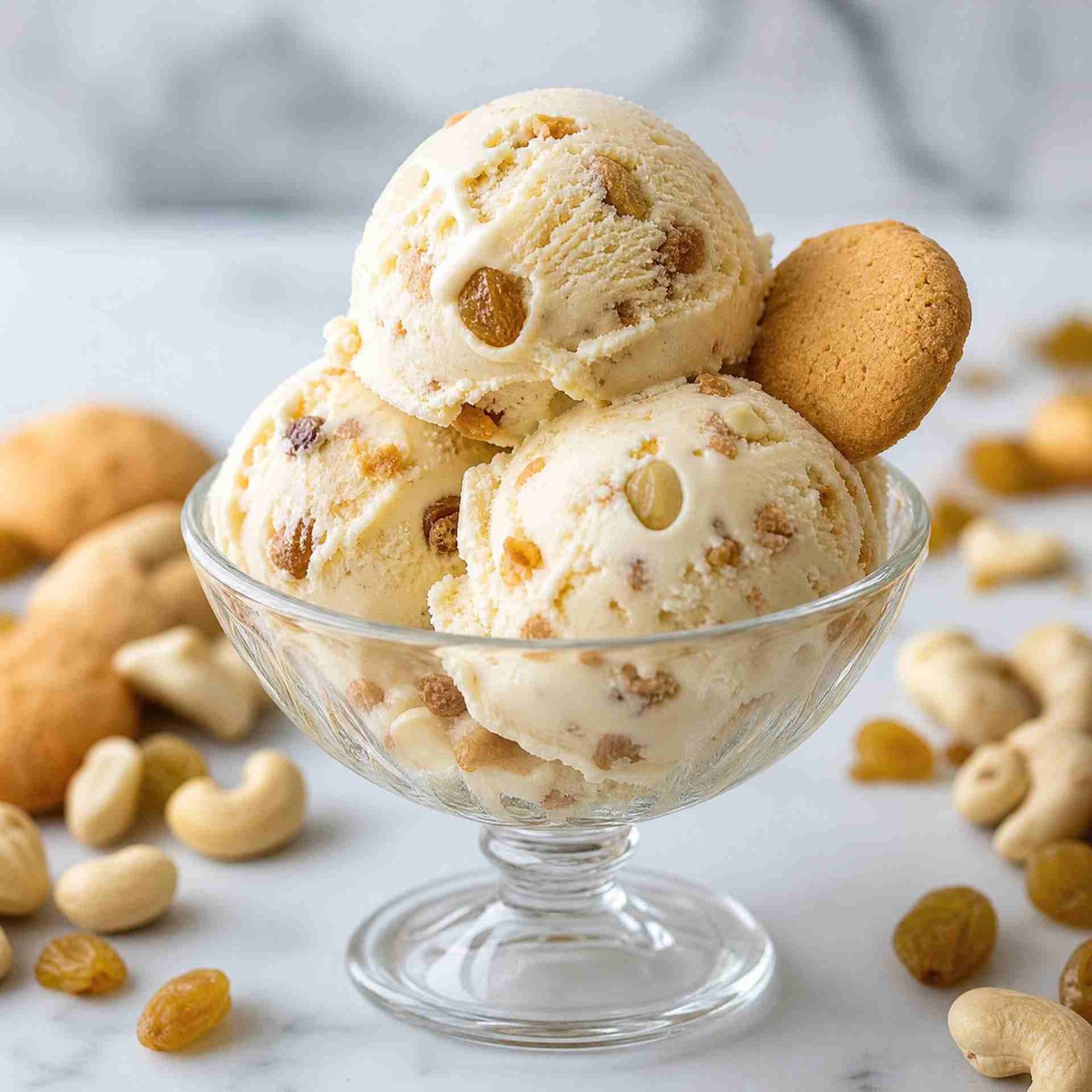 Biscuitino (Italian Cookies / Kaju Kishmish) Ice Cream