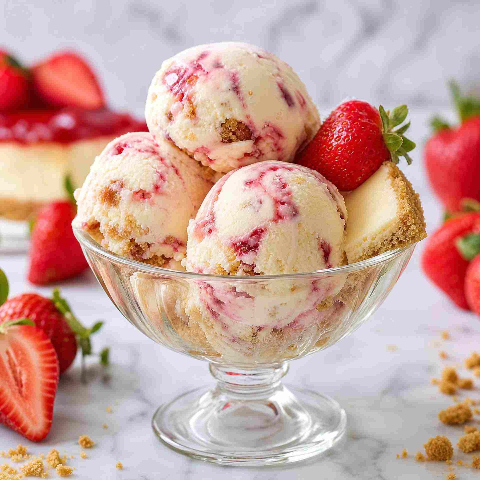 Fregola (Strawberry Cheese Cake) Ice Cream