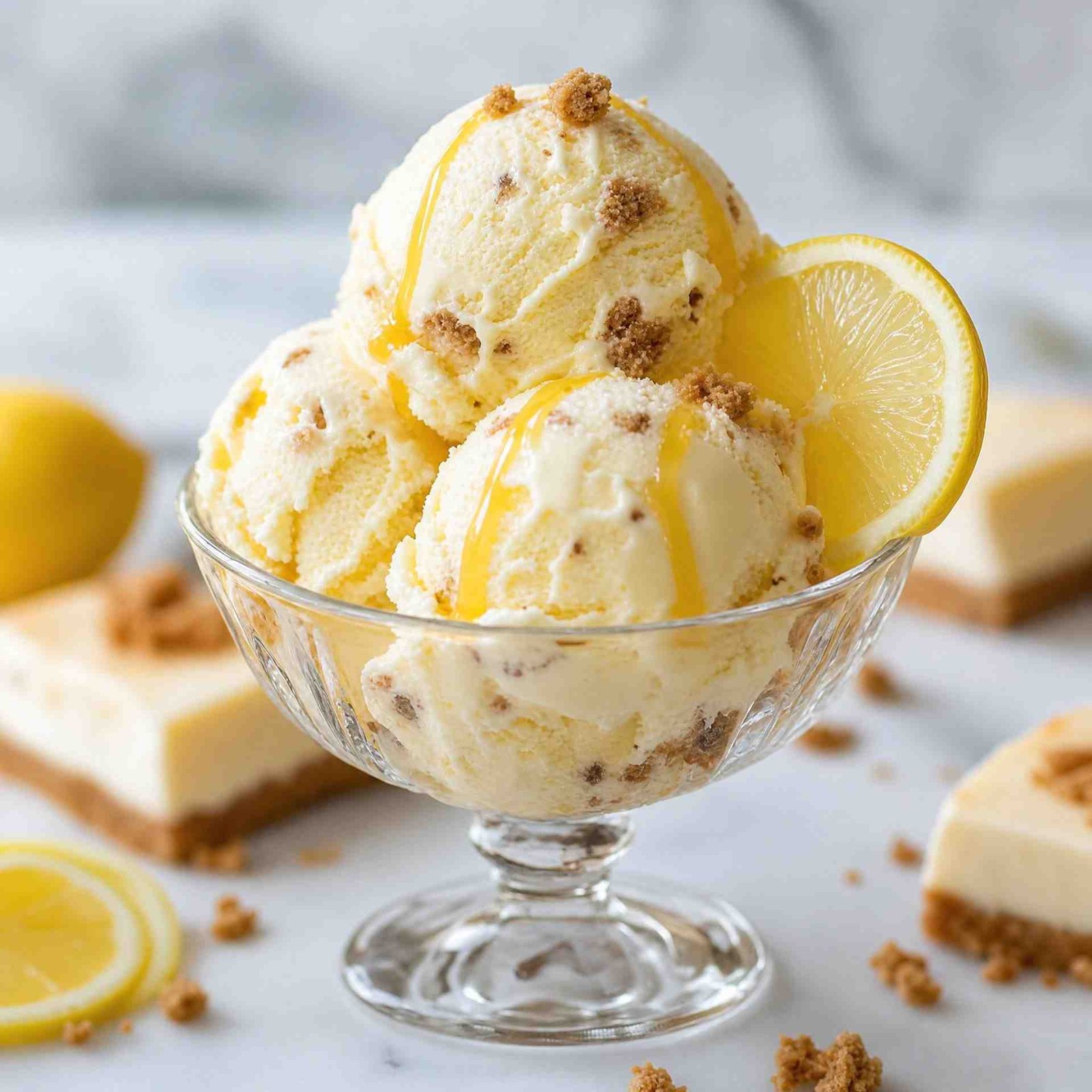 Lemon Cheese Cake Ice Cream